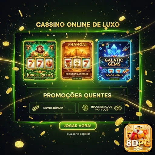 Imagem de jogos de cassino luxuosos disponíveis no 8dpg.