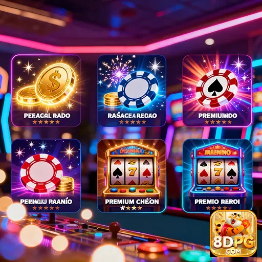 Imagem representativa de cassino online VIP, acessível pelo site 8dpg.