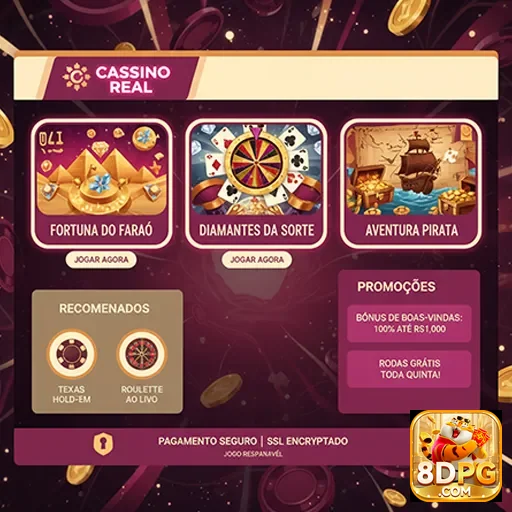 Promoções do cassino Real no 8dpg, com ofertas emocionantes e jogos incríveis.
